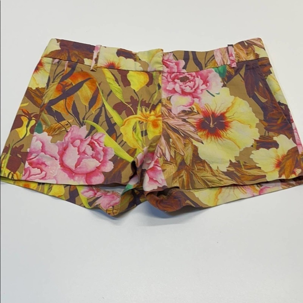 J. Crew Tan and Yellow Bermudas